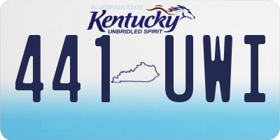 KY license plate 441UWI
