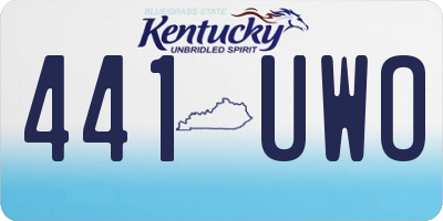 KY license plate 441UWO