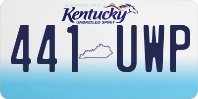 KY license plate 441UWP