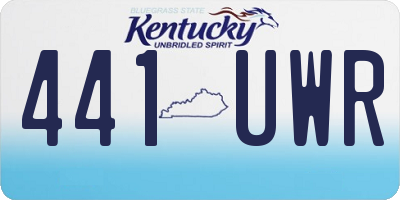 KY license plate 441UWR