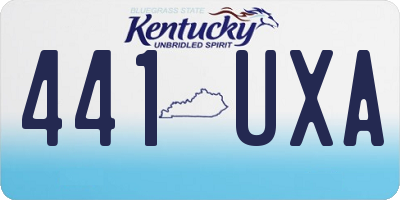 KY license plate 441UXA
