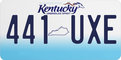 KY license plate 441UXE