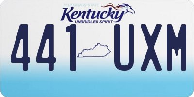 KY license plate 441UXM