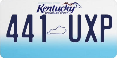 KY license plate 441UXP
