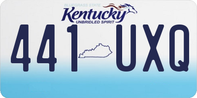 KY license plate 441UXQ