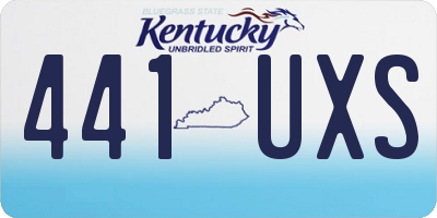 KY license plate 441UXS