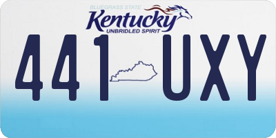 KY license plate 441UXY