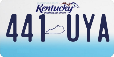 KY license plate 441UYA