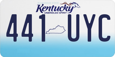 KY license plate 441UYC