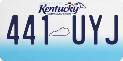 KY license plate 441UYJ