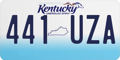 KY license plate 441UZA