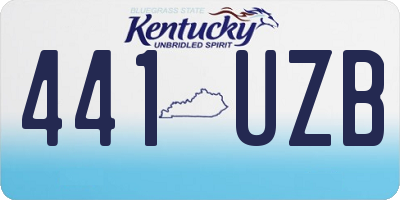 KY license plate 441UZB
