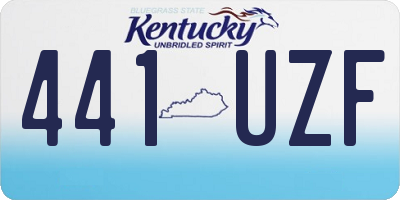 KY license plate 441UZF