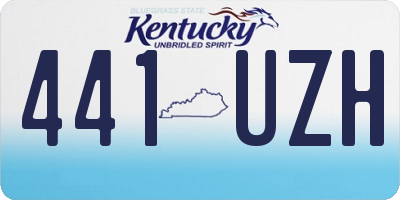 KY license plate 441UZH