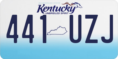 KY license plate 441UZJ