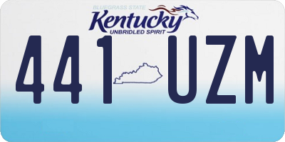 KY license plate 441UZM