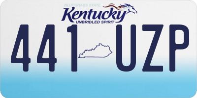 KY license plate 441UZP