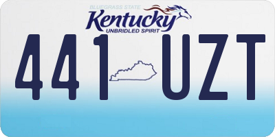 KY license plate 441UZT