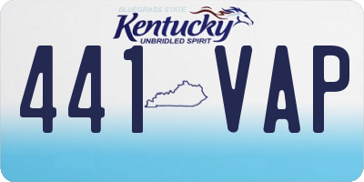 KY license plate 441VAP