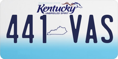 KY license plate 441VAS