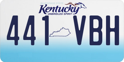 KY license plate 441VBH