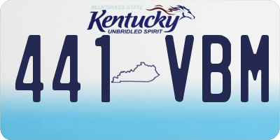 KY license plate 441VBM