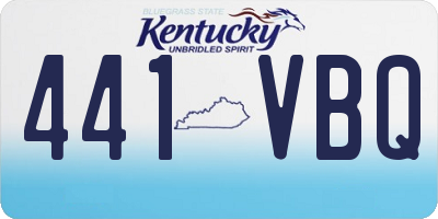 KY license plate 441VBQ