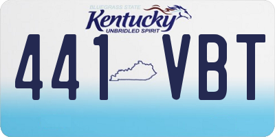 KY license plate 441VBT