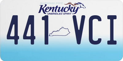 KY license plate 441VCI