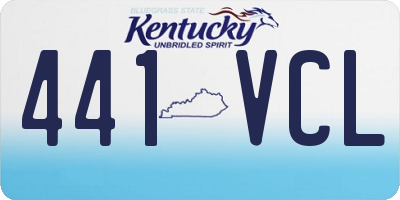 KY license plate 441VCL