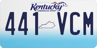 KY license plate 441VCM