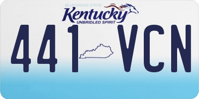 KY license plate 441VCN