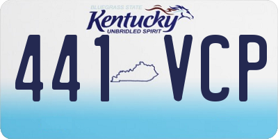KY license plate 441VCP