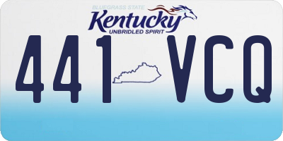 KY license plate 441VCQ