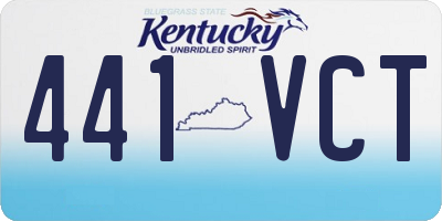 KY license plate 441VCT