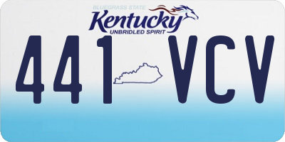 KY license plate 441VCV