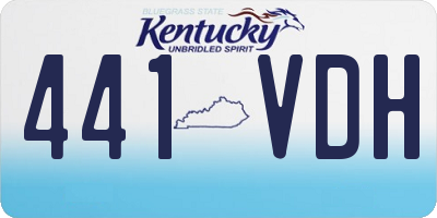 KY license plate 441VDH