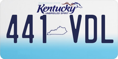 KY license plate 441VDL