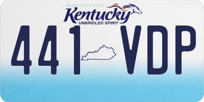 KY license plate 441VDP