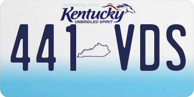 KY license plate 441VDS