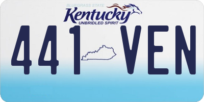 KY license plate 441VEN