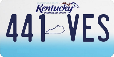 KY license plate 441VES