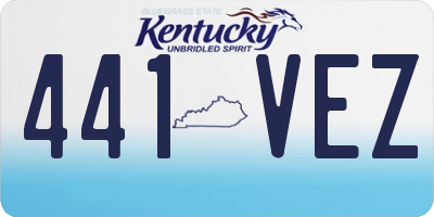 KY license plate 441VEZ