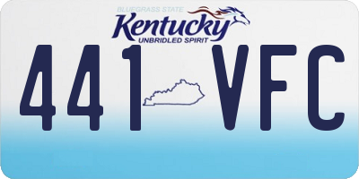 KY license plate 441VFC