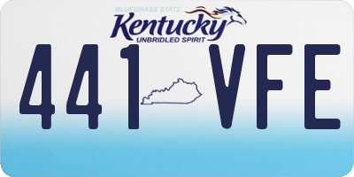 KY license plate 441VFE