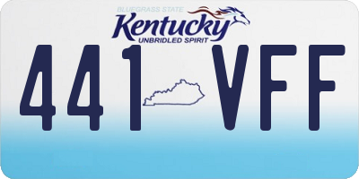 KY license plate 441VFF