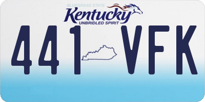KY license plate 441VFK