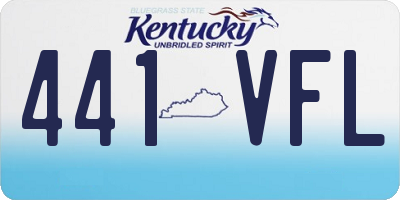 KY license plate 441VFL