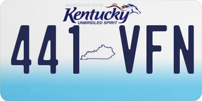 KY license plate 441VFN