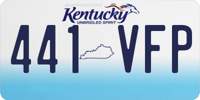 KY license plate 441VFP